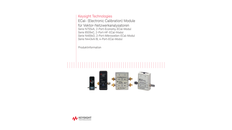 ECal- (Electronic Calibration) Module für Vektor-Netzwerkanalysatoren